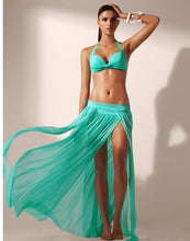 Load image into Gallery viewer, Sexy High Waist Split Net Yarn Beach Maxi Skirt