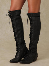 Load image into Gallery viewer, Autumn Winter Bandage Thigh-high Boots Shoes