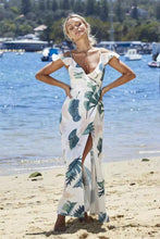 Load image into Gallery viewer, Floral Spaghetti Strap Side Slit Beach Dress