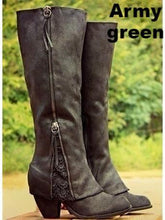 Load image into Gallery viewer, Women&#39;s Knee-High Zipper Tassels High Heels Boots