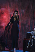 Load image into Gallery viewer, Halloween Black Devil&#39;s Long Cloak