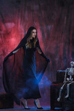 Load image into Gallery viewer, Halloween Black Devil&#39;s Long Cloak