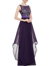 Load image into Gallery viewer, Pretty Round Neck Sleeveless Party Dress Bridesmaids Dress