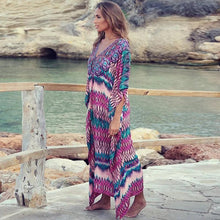Load image into Gallery viewer, Plus Size Beach Wear Swimwear Bathing Suit Cover Ups Tunics Coverups for Women Beach Dress Long Cover Up