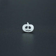 Load image into Gallery viewer, Halloween Ghost and Pumpkin Stud Earrings