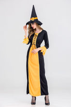 Load image into Gallery viewer, Halloween Witch Cosplay Party Maxi Dress