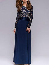 Load image into Gallery viewer, Lace Waisted Evening Dress
