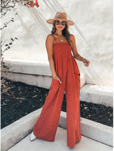 Load image into Gallery viewer, Sexy Suspender Loose Casual Jumpsuit Resort Wide Leg Jumpsuit