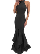 Load image into Gallery viewer, Sexy Sleeveless Mermaid Solid Color Bodycon Evening Maxi Long Dress