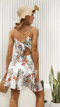 Load image into Gallery viewer, New Spaghetti Strap Flower Printed Mini Dress