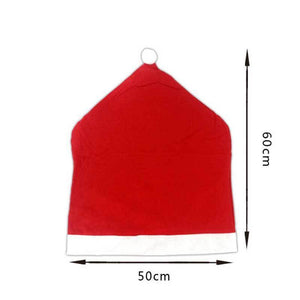 New Santa Red Hat Chair Covers Christmas Decorations Dinner Chair Xmas Cap Chair Backrest Deco Coating Home Decoration