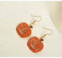 Load image into Gallery viewer, Halloween Pumpkin Earring Accessories