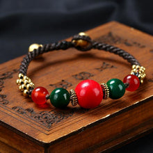 Load image into Gallery viewer, New Tibetan ethnic jewelry hand-woven Nepal Pearl retro bracelet