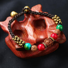 Load image into Gallery viewer, New Tibetan ethnic jewelry hand-woven Nepal Pearl retro bracelet