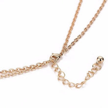 Load image into Gallery viewer, Fashion Crystal Pendant Goldplated Alloy Chain Double Layer Necklace