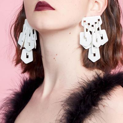Resin Exaggerated Acrylic Fashion Earrings