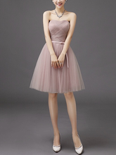 Load image into Gallery viewer, Bean Paste Color Bridesmaid Dress Sisters Midi Paragraph Decoration Bride Evening Dress