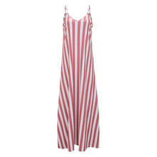 Load image into Gallery viewer, Stripe Spaghetti Strap Loose Maxi Long Dress