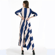 Load image into Gallery viewer, Casual Stripes Big Swing Beach Maxi Dress