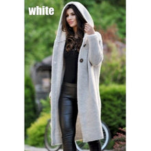 Load image into Gallery viewer, Casual Long Sleeves Knitted Hooded Cardigan Overcoat