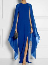 Load image into Gallery viewer, Special Round Neck with Cover-Up Maxi Dress Evening Dress