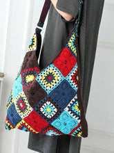 Load image into Gallery viewer, Hand Crocheted Bohemian Seaside Holiday Messenger Bag