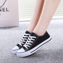 Load image into Gallery viewer, Big Size Canvas Candy Color Lace Up Casual Shoes
