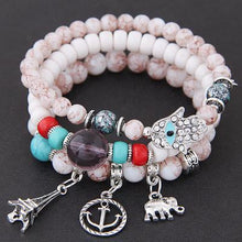 Load image into Gallery viewer, Bohemian Ethnic Style Multi-Layer Elastic Beaded Winding Bracelet