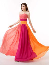 Load image into Gallery viewer, Colorful Strapless Floor Maxi Dress