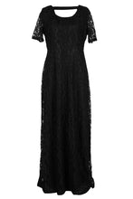Load image into Gallery viewer, Lace Short Sleeve Fashion Evening Party Maxi Dress