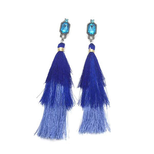 Fashion New drop earring handmade long tassel pendant ethnic fringed earrings vintage for bohemia Xmas party