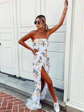 Load image into Gallery viewer, Spaghetti-neck Printed Maxi Dress