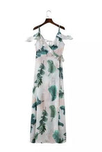 Load image into Gallery viewer, Floral Spaghetti Strap Side Slit Beach Dress