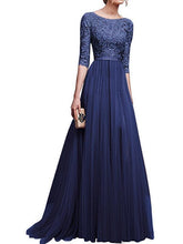 Load image into Gallery viewer, Elegant Chiffon Waisted Evening Dress
