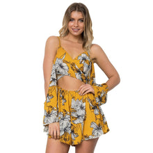 Load image into Gallery viewer, Sexy Printed Spaghetti Strap High Waist Chiffon Rompers