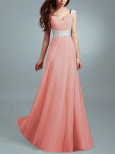Load image into Gallery viewer, Sweet Heart Sequin Pleated Bodice Chiffon Evening Dress
