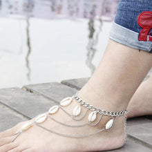 Load image into Gallery viewer, Jewelry fashion personality fringe layers of sand beach shell ankle female