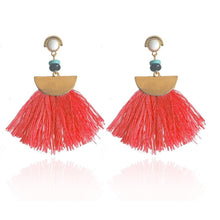 Load image into Gallery viewer, Bohemia trend fashion rope tassel earring vintage design party Xmas