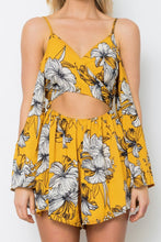 Load image into Gallery viewer, Sexy Printed Spaghetti Strap High Waist Chiffon Rompers