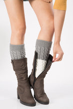 Load image into Gallery viewer, Boot cuff thick short-sleeved thick thick bamboo knit wool yarn socks - 5