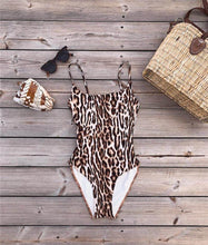 Load image into Gallery viewer, Leopard Sexy Swimsuit Bikini One-piece Swimsuit