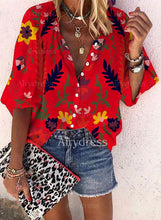 Load image into Gallery viewer, Multicolor Printing Fashion Loose Women&#39;s Shirt