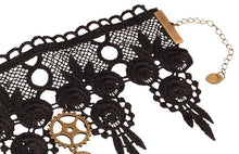 Load image into Gallery viewer, Steam Punk Retro Steam Engine Gear Series Lace Female Necklace Exaggerated Jewelry