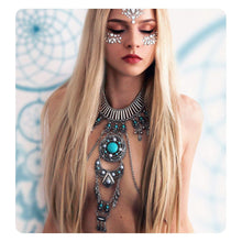 Load image into Gallery viewer, Sexy Boho Statement Turquoise Necklace Body Chains