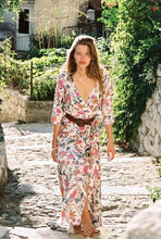 Load image into Gallery viewer, Boho Floral Sexy V-neck Sleeve Maxi Chic bohemi Long Dress