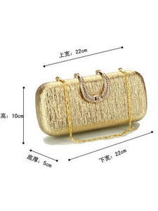 Fashion Gold Diamonds Evening Bag