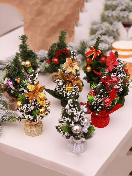 Mini Artificial Christmas Tree Christmas Desk Decoration