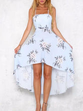 Load image into Gallery viewer, Pretty Asymmetry Floral Backless Midi Dresses
