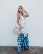 Load image into Gallery viewer, Bohemian Print V-Neck Sling Backless Maxi Dress