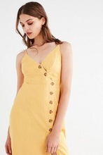 Load image into Gallery viewer, Sexy Spaghetti Strap Backless Button Split Beach Dress
